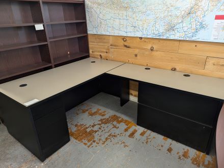 L SHAPE LAMINATE DESK RIGHT SIDE RETURN