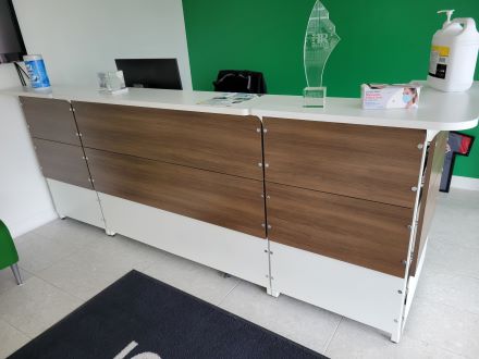Steelcase reception desk
